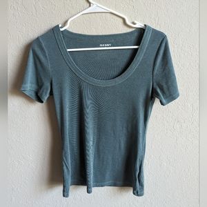 Old navy tee - green/gray